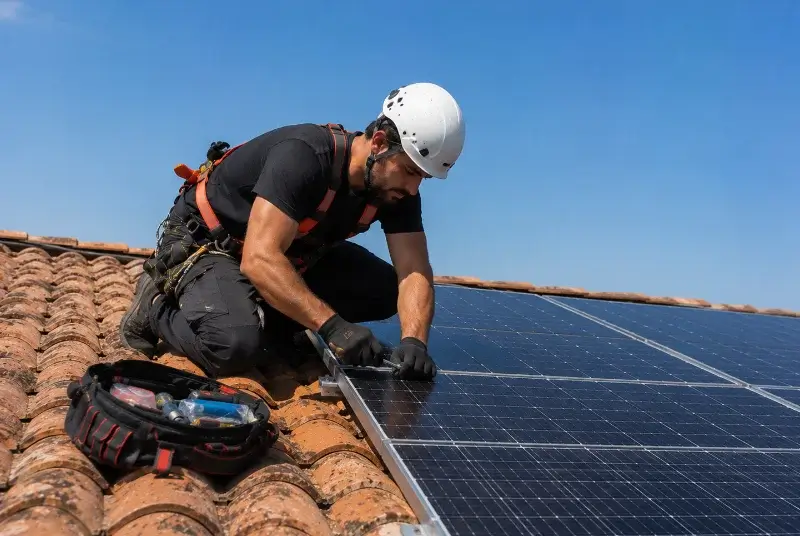 Maintenance et monitoring de panneaux solaires à Roqueredonde