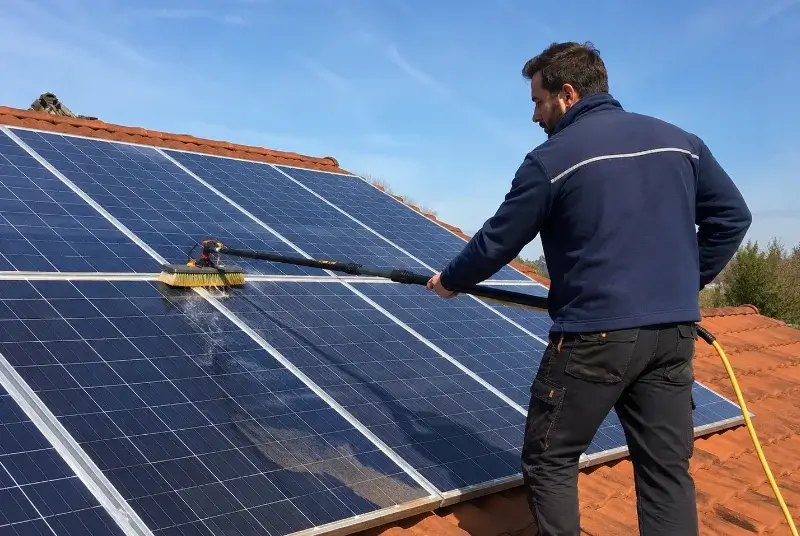 Nettoyage et entretien de panneaux solaires à Roqueredonde