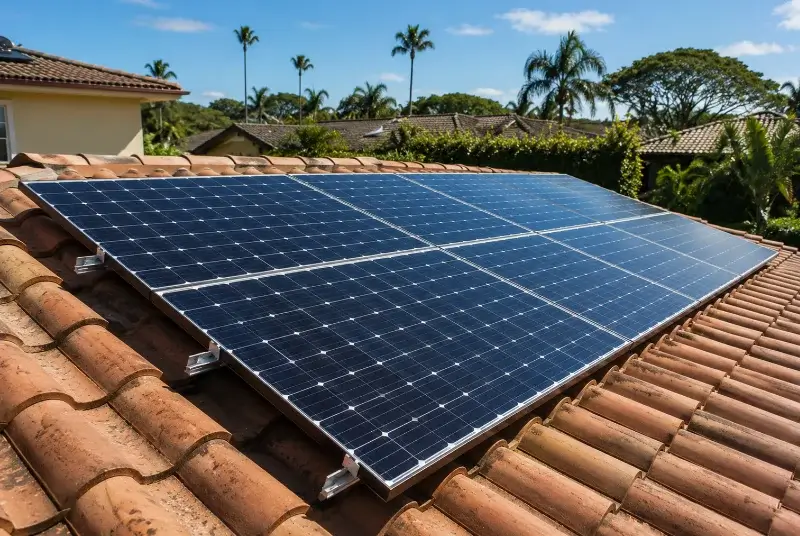 Installation de panneaux solaires à Roqueredonde